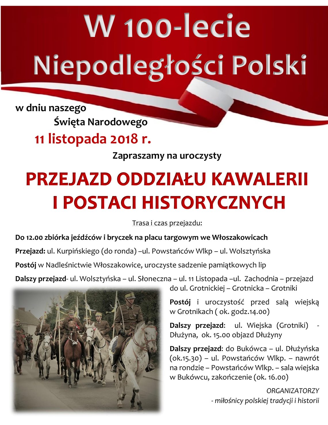 Przejazd Kawalerii i postaci historycznych