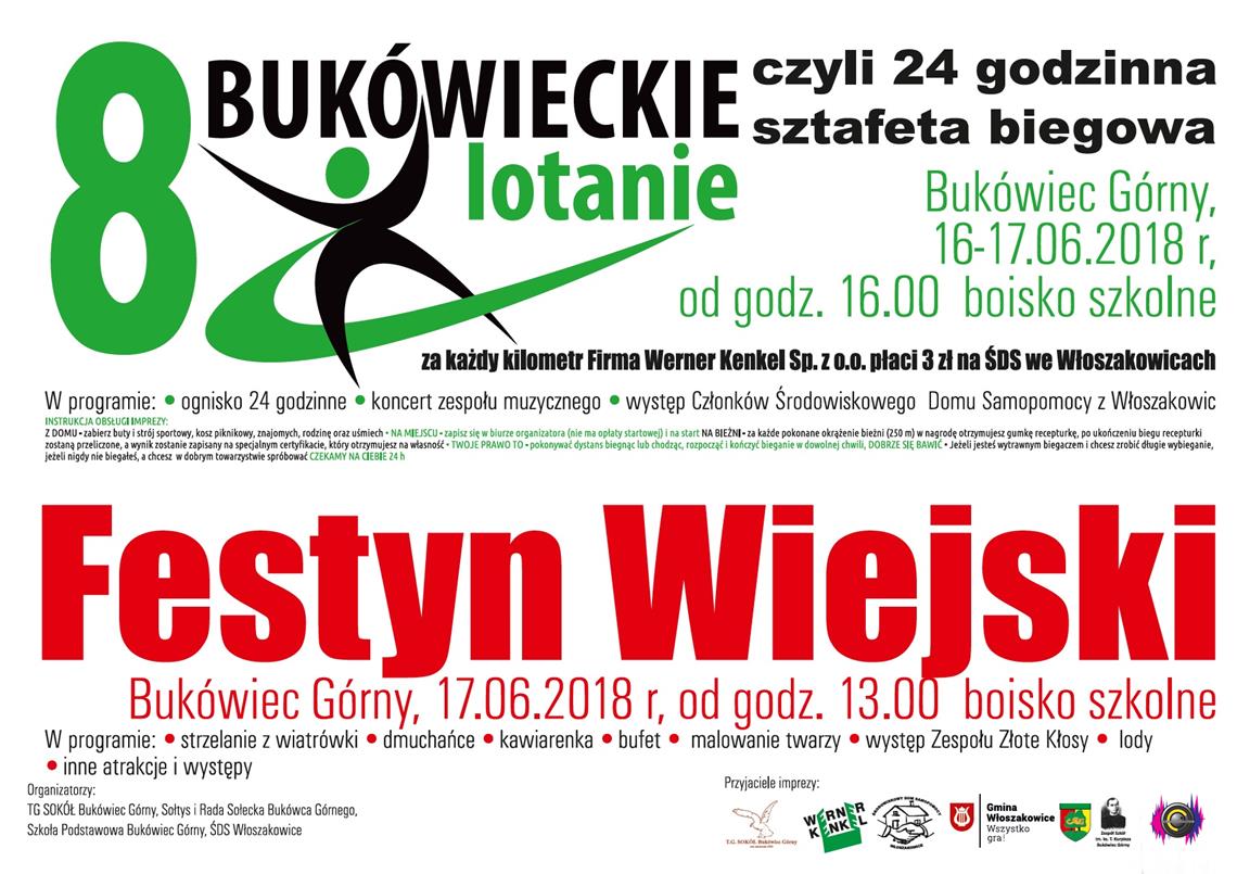 8 Bukówieckie Lotanie i Festyn Wiejski - zaproszenie