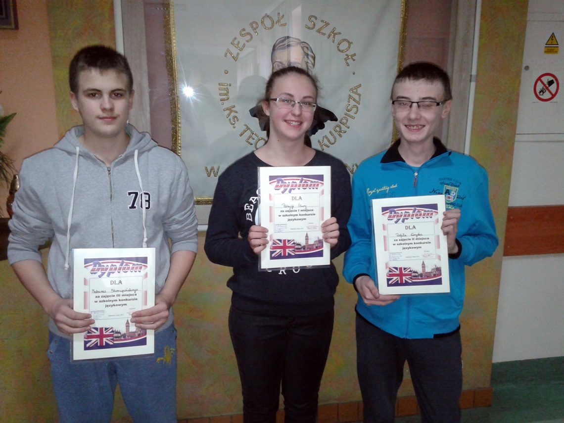  Szkolny konkurs j. angielskiego (2016)